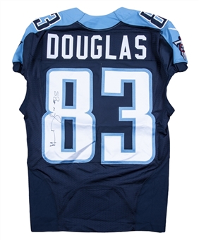 2015 Harry Douglas Game Used & Signed Tennessee Titans Home Jersey (JSA)